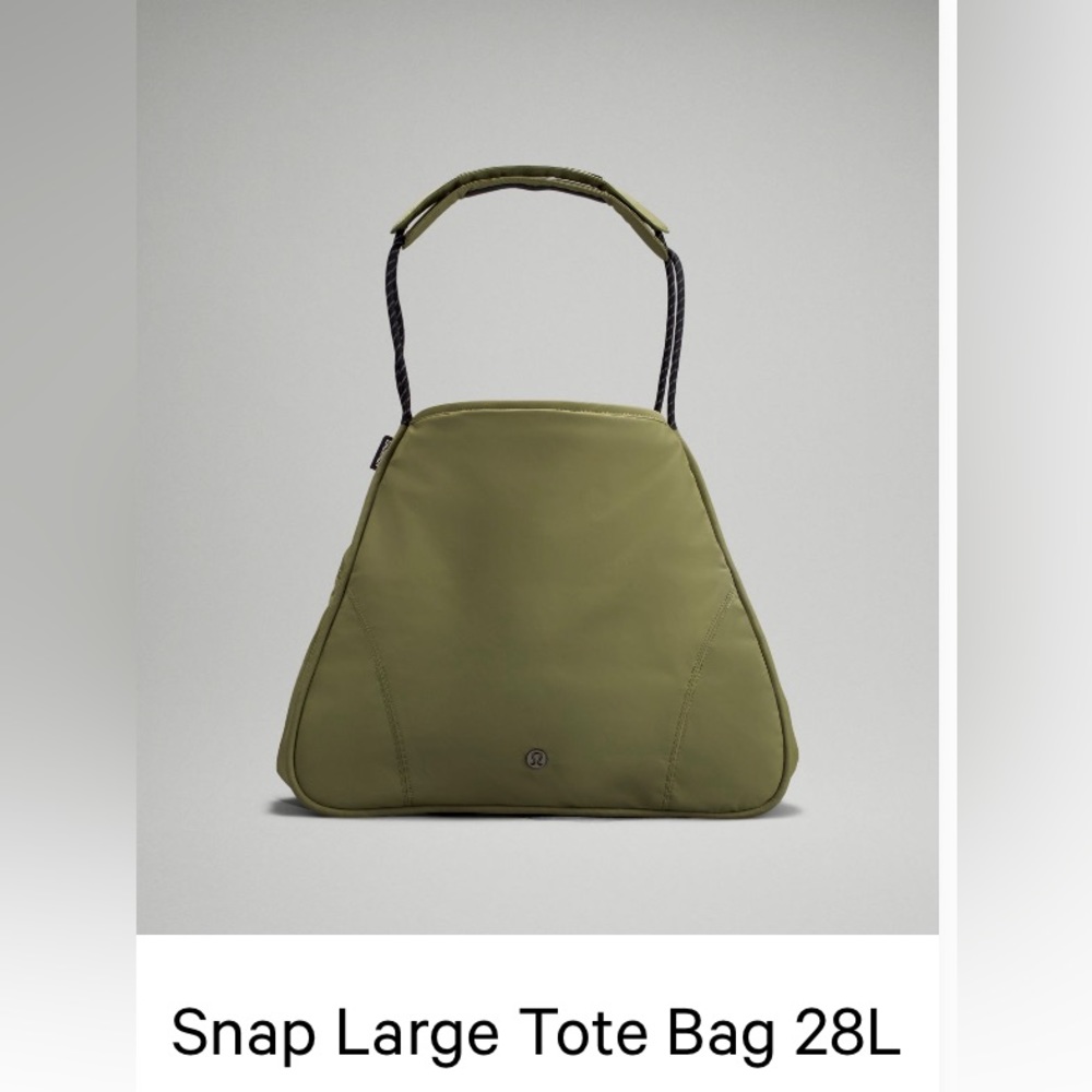 🍋Lululemon Snap Large Tote Bag 28 L - Bronze Green